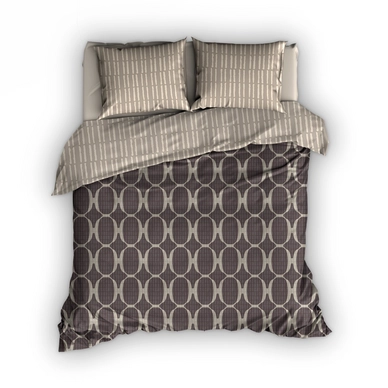 Parure de Lit Satin D'or Different Taupe Satin