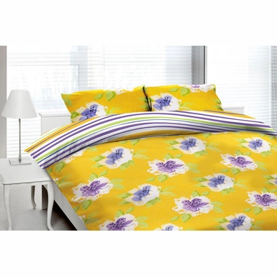 Parure de Lit Satin D'or Thirza Jaune Satin