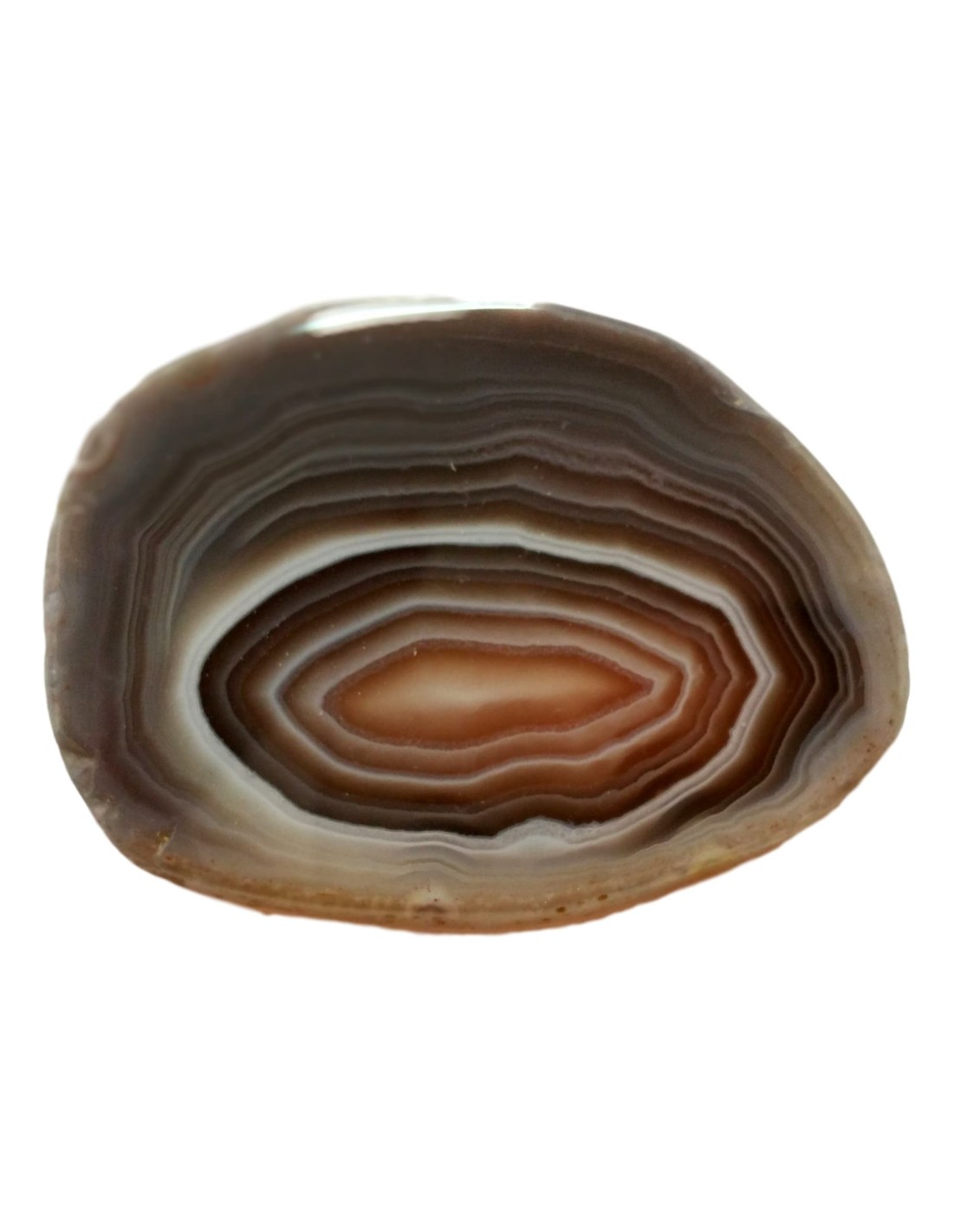 Tranche d'agate botswana - Pierre naturelle pour la protection et l'équilibre énergétique