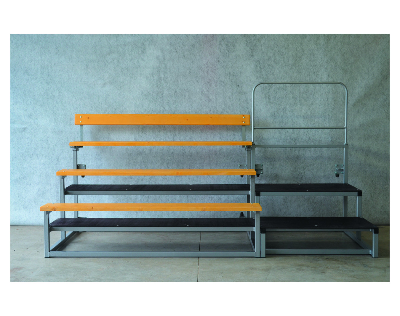 Tribune mobile bois et acier