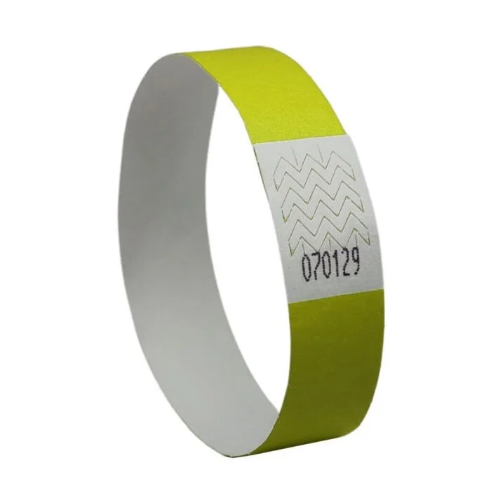 Bracelets imprimable - Jaune Fluo AVERY Lot de 500