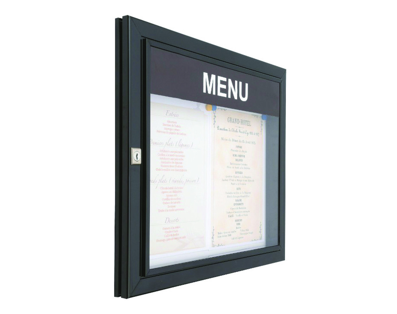 Vitrine d'affichage extérieur Classique 45 Menu