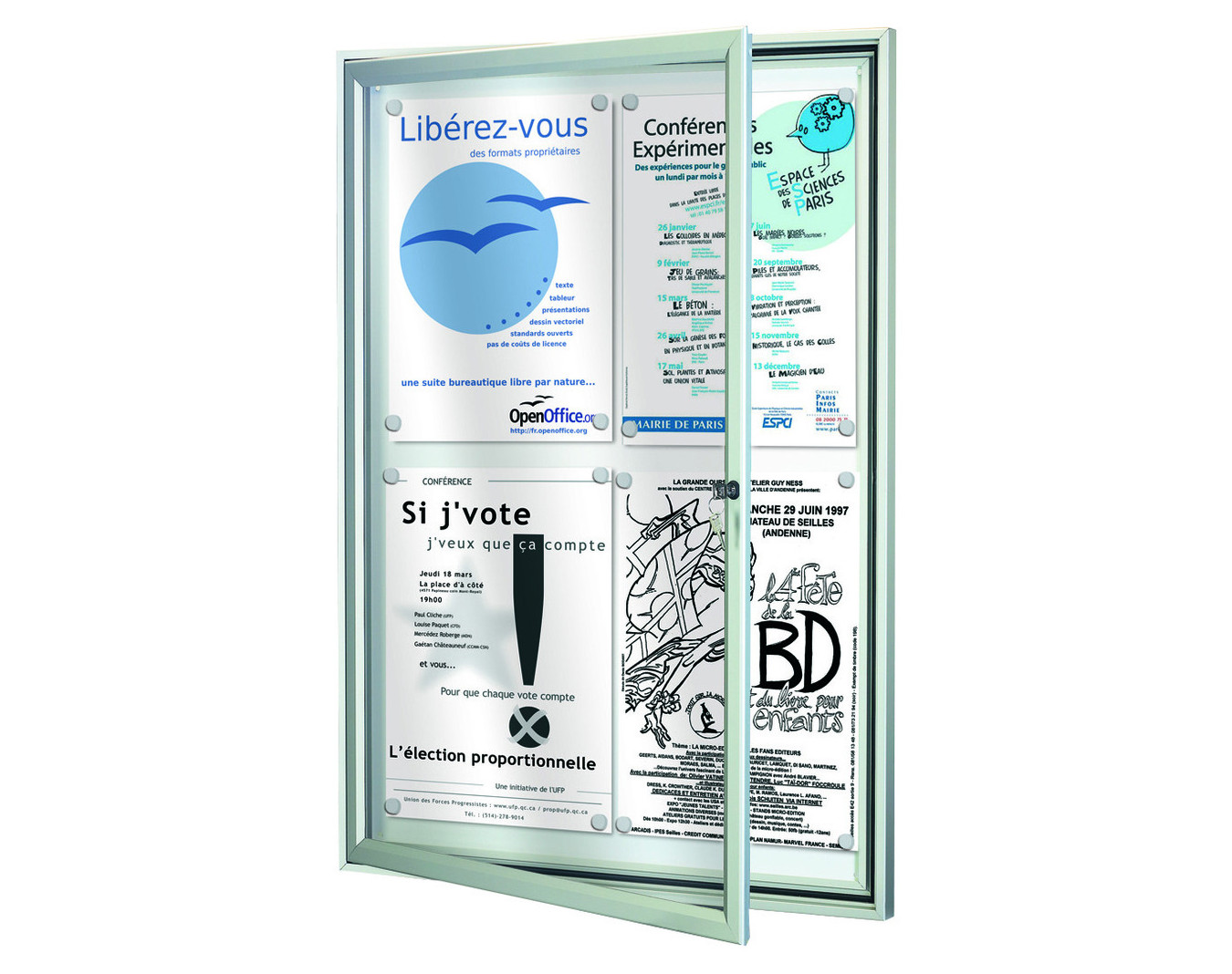 Vitrine d'extérieur Tradition 1 porte