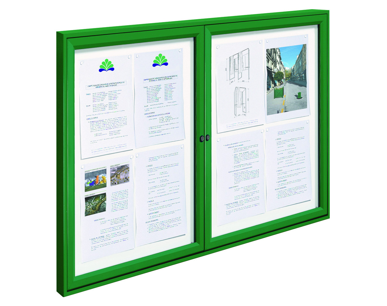 Vitrine d'extérieur Tradition double battant