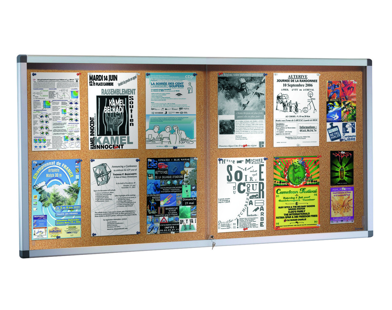 Vitrine intérieure à portes coulissantes Algol