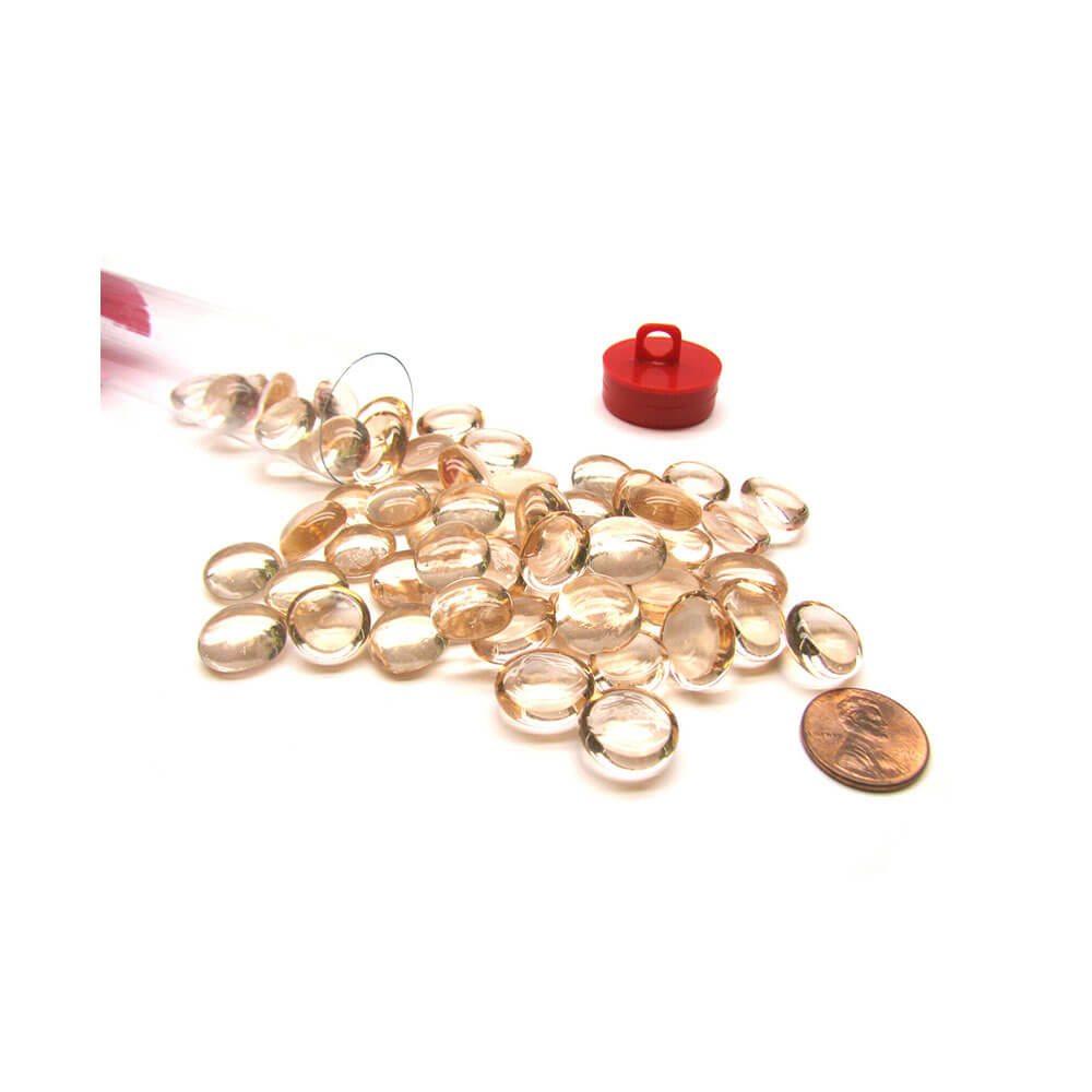 Pierres de jeu Crystal Pink Glass Stones 4 "