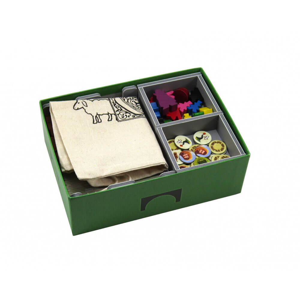 Le jeu d'espace plié inserte Carcassonne