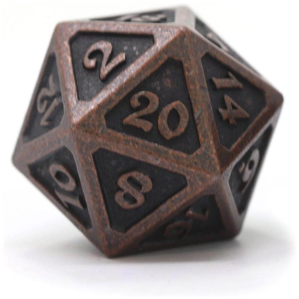 D20 Dire Die Dice Dice Mythica Dark Copper (Single)