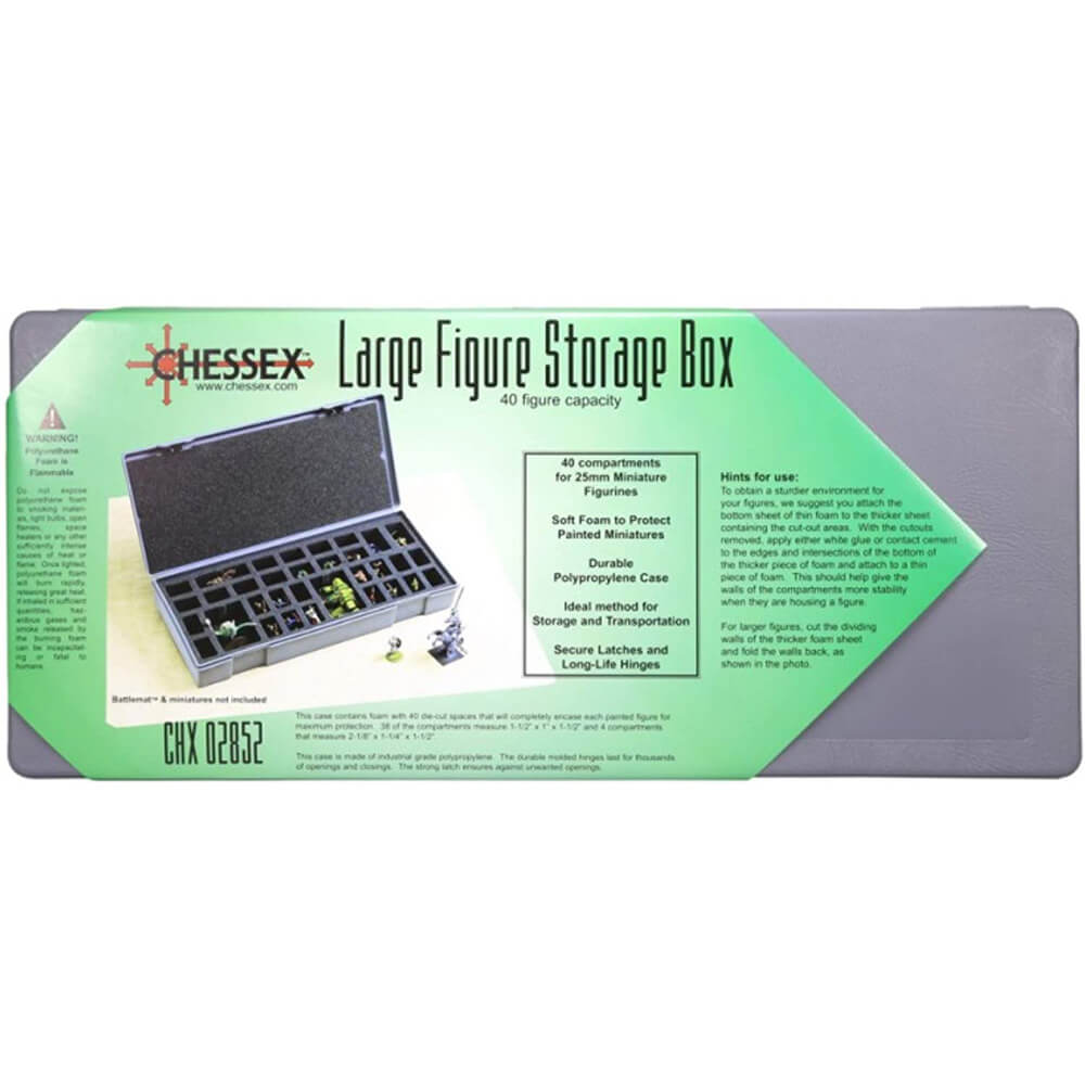 Boîte de stockage de figures grandes très grandes figures (40 chiffres)