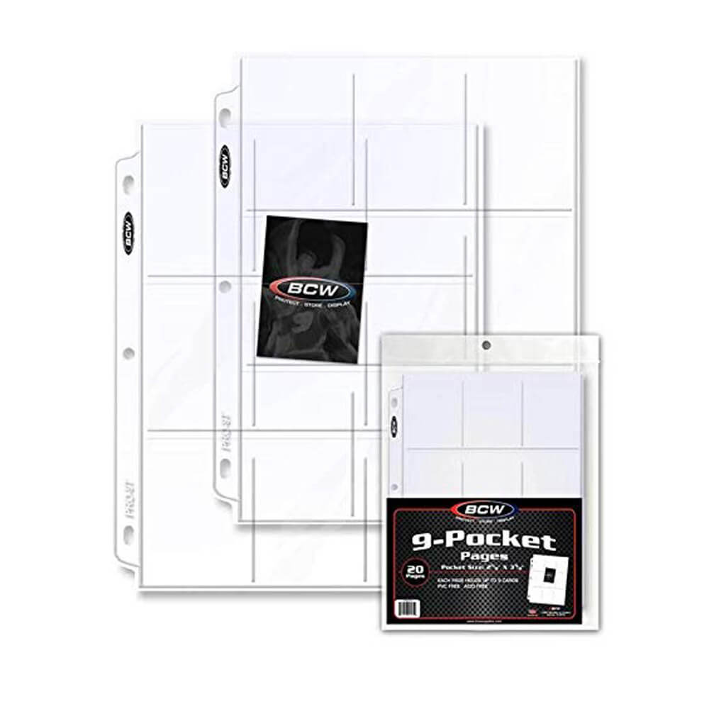 BCW 9 pages de poche (20 pages par pack)