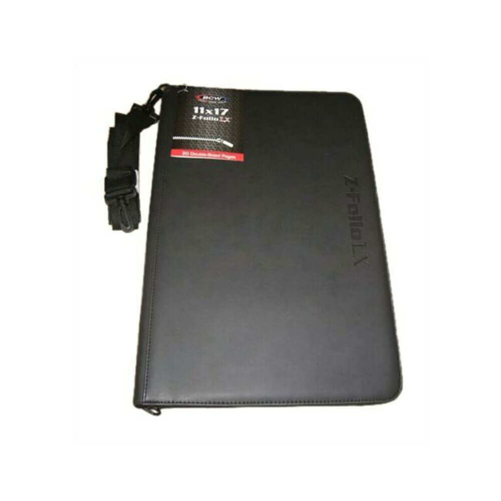 BCW Zipper Folio LX Album (noir) (11 "x 17")