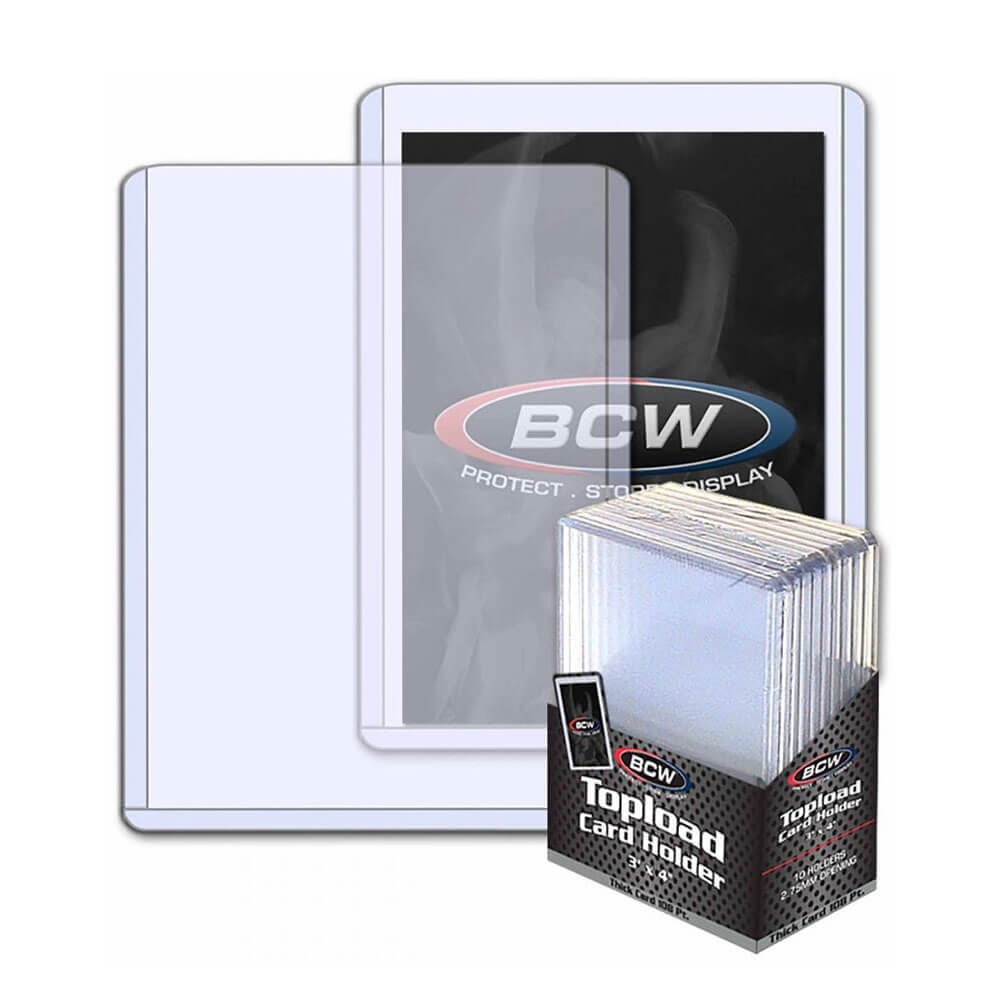 Porte-carte BCW TopLoad épais (108 pt / 10 supports par pack)