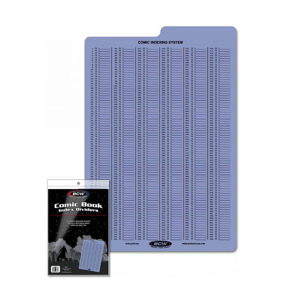 BCW Comic Book Indexing Dividers (7 "1/4 x 10" 3/4)