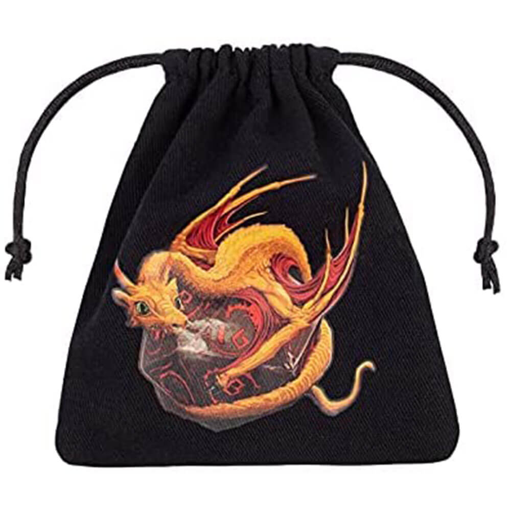 Adorable sac de dés de dragon (noir)