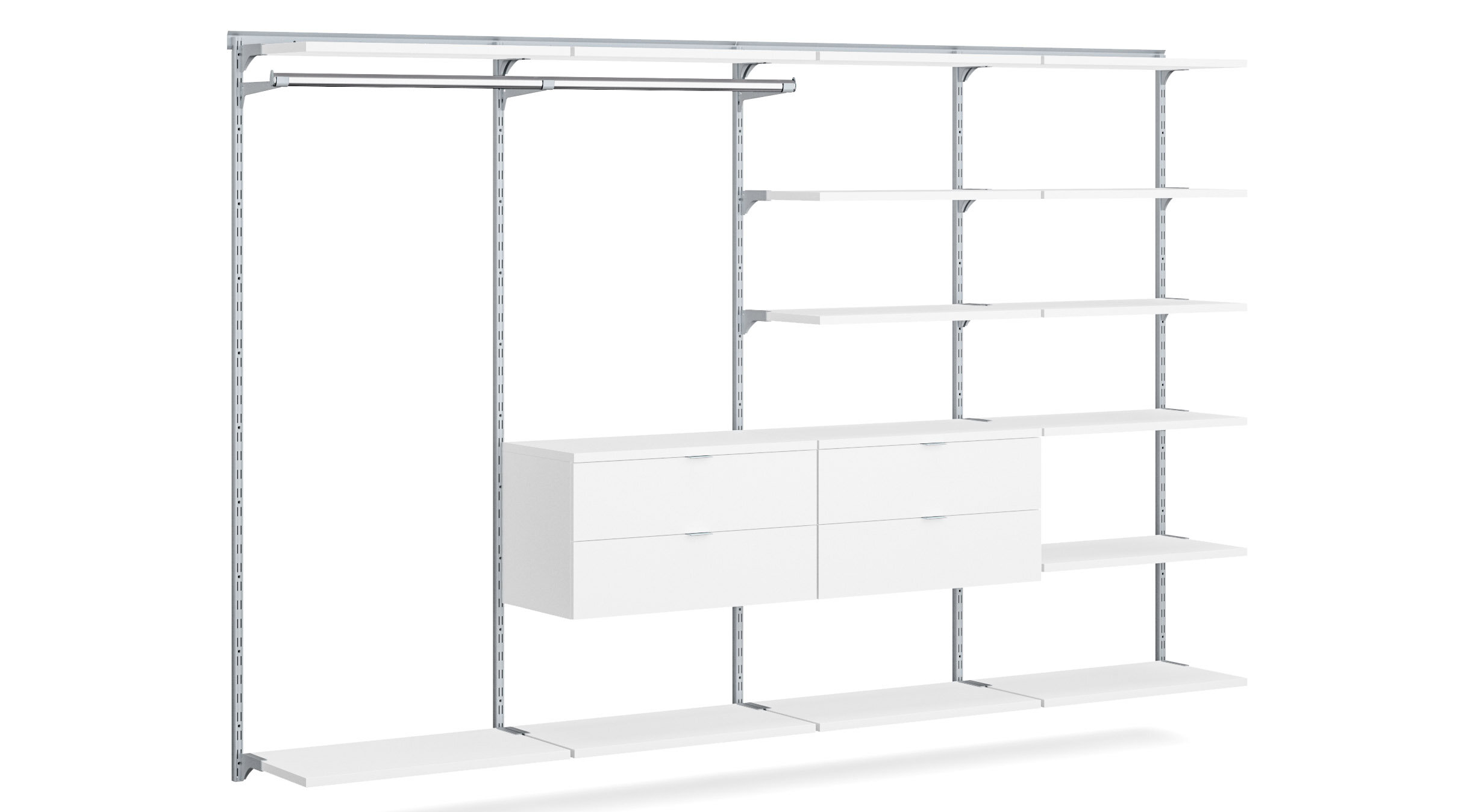 WALK-IN L-404 Étagère placard | 330x200x45 cm (LxHxP)