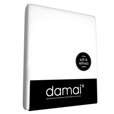 Drap-housse Damai Blanc Coton