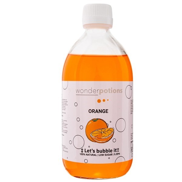 Wonderpotion ORANGE, solution à base d'alginate pour WonderBubbles (500 ml)