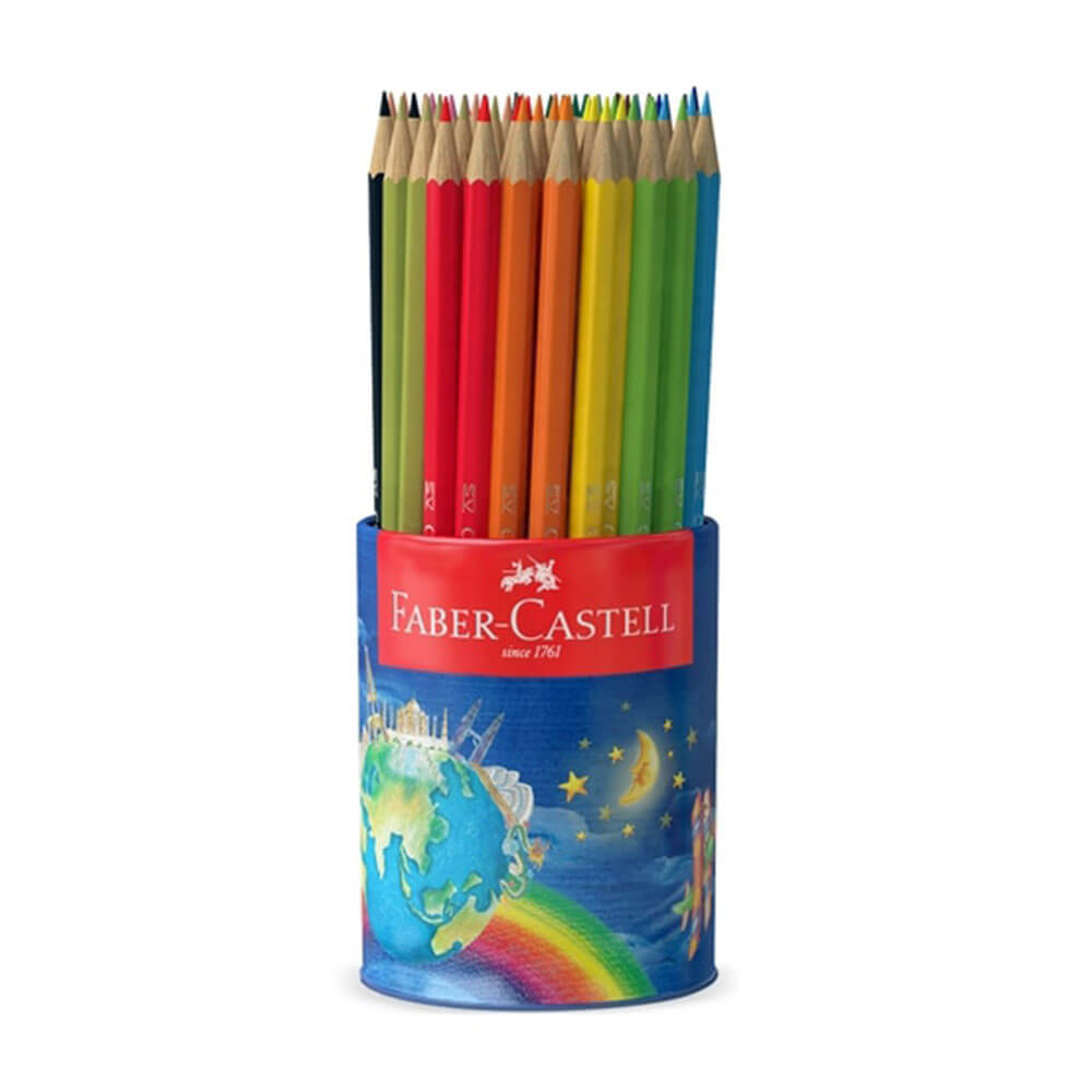 Faber-Castell Classic Tup Cup Colord Crayt Assortid 72pk