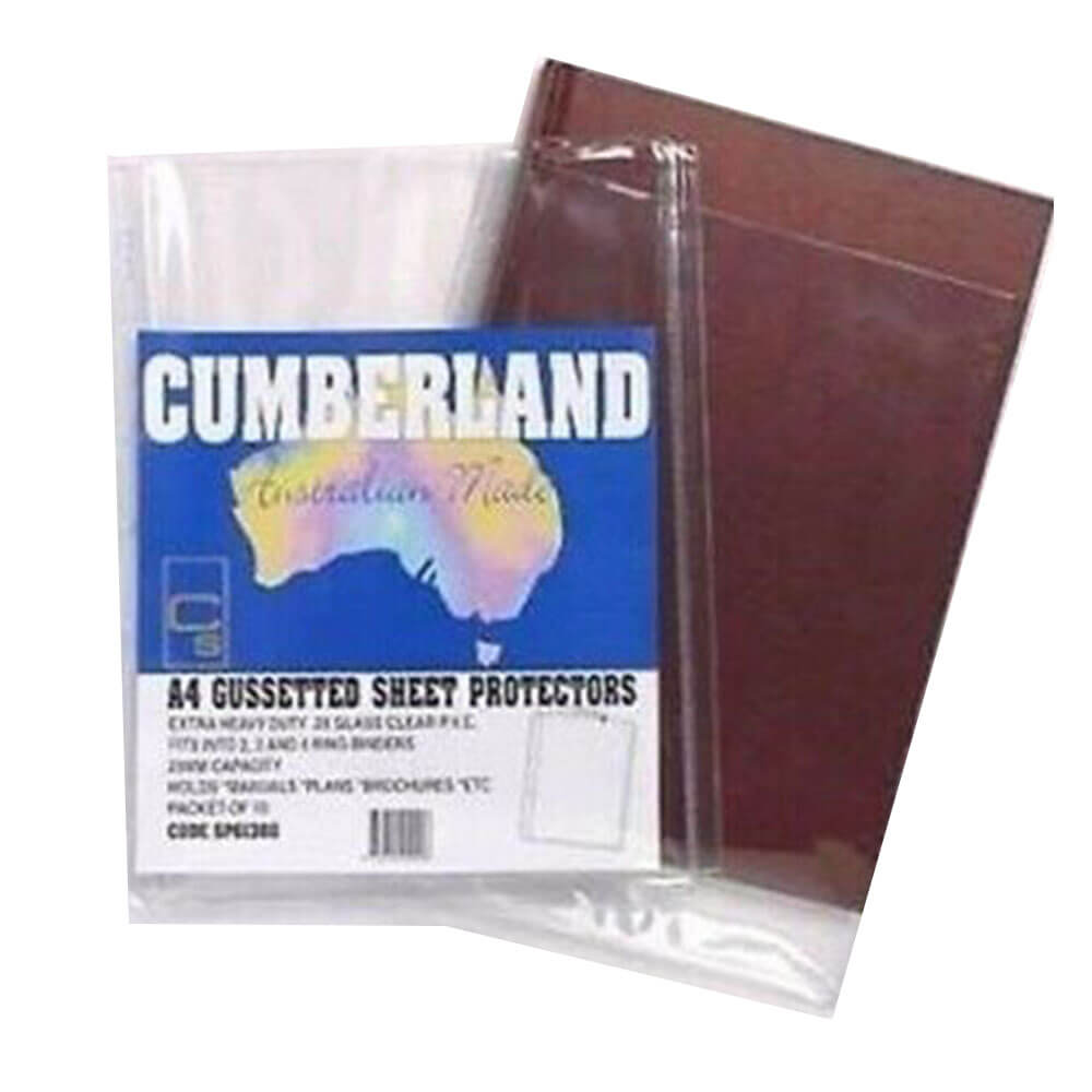 Cumberland GustedTted Protecteurs 200 micron A4 (10pk)