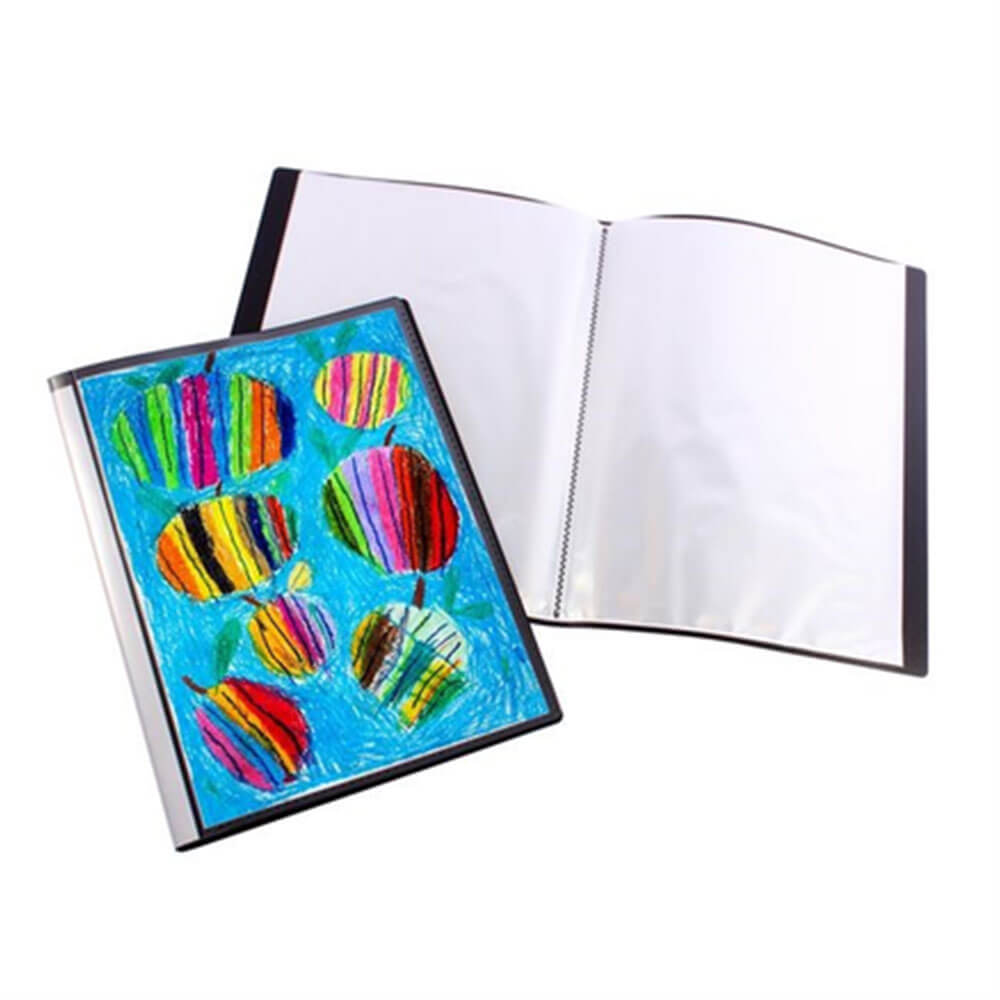 Bantex Fixed Portrait Display Book A2 (noir)