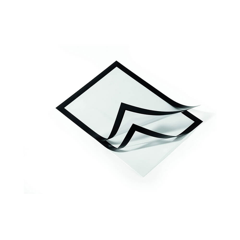 Adhésif durable arrière Duraframe Sign Sign A4 Black (2pk)