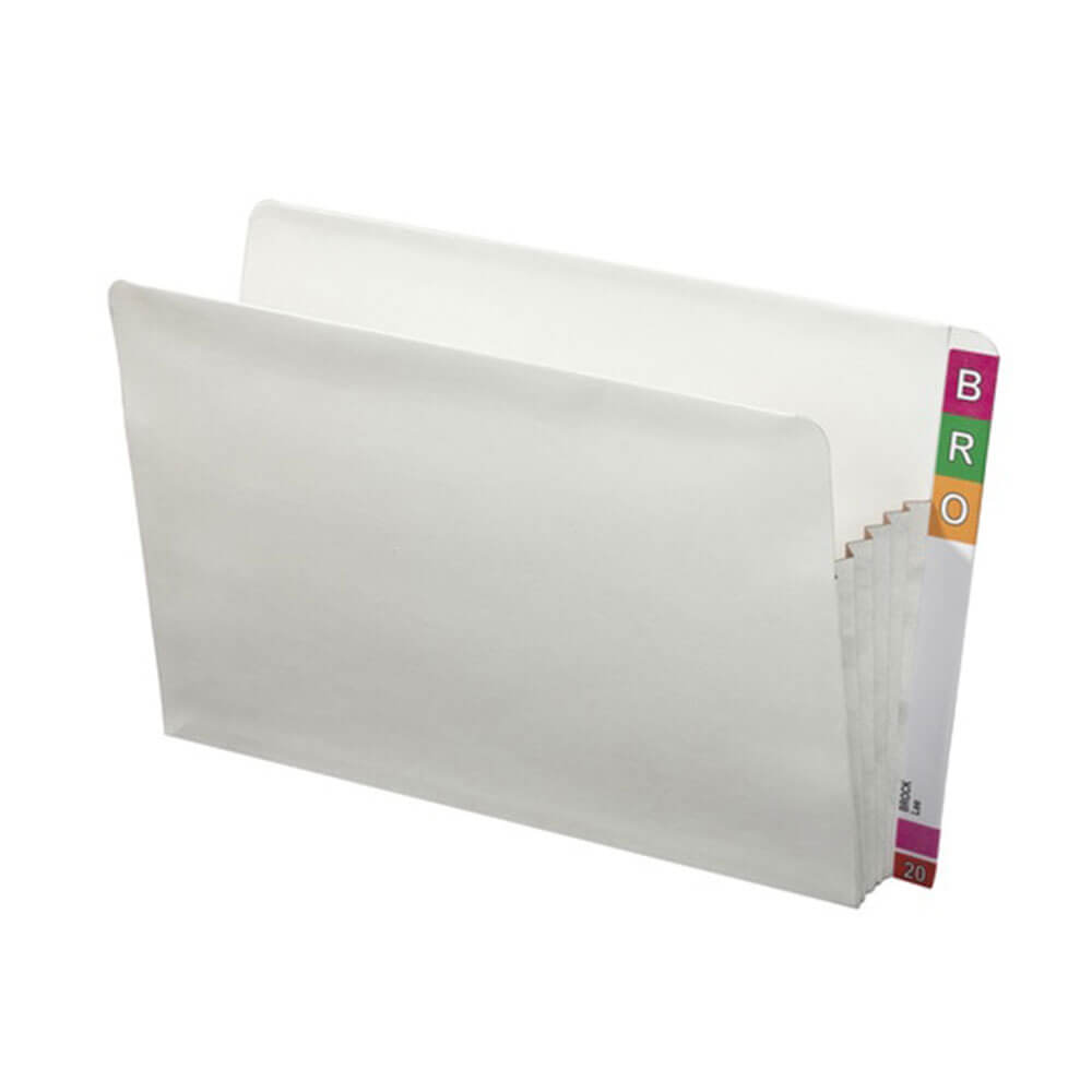 Avery Concertina portefeuille latéral Foolscap White (25pk)