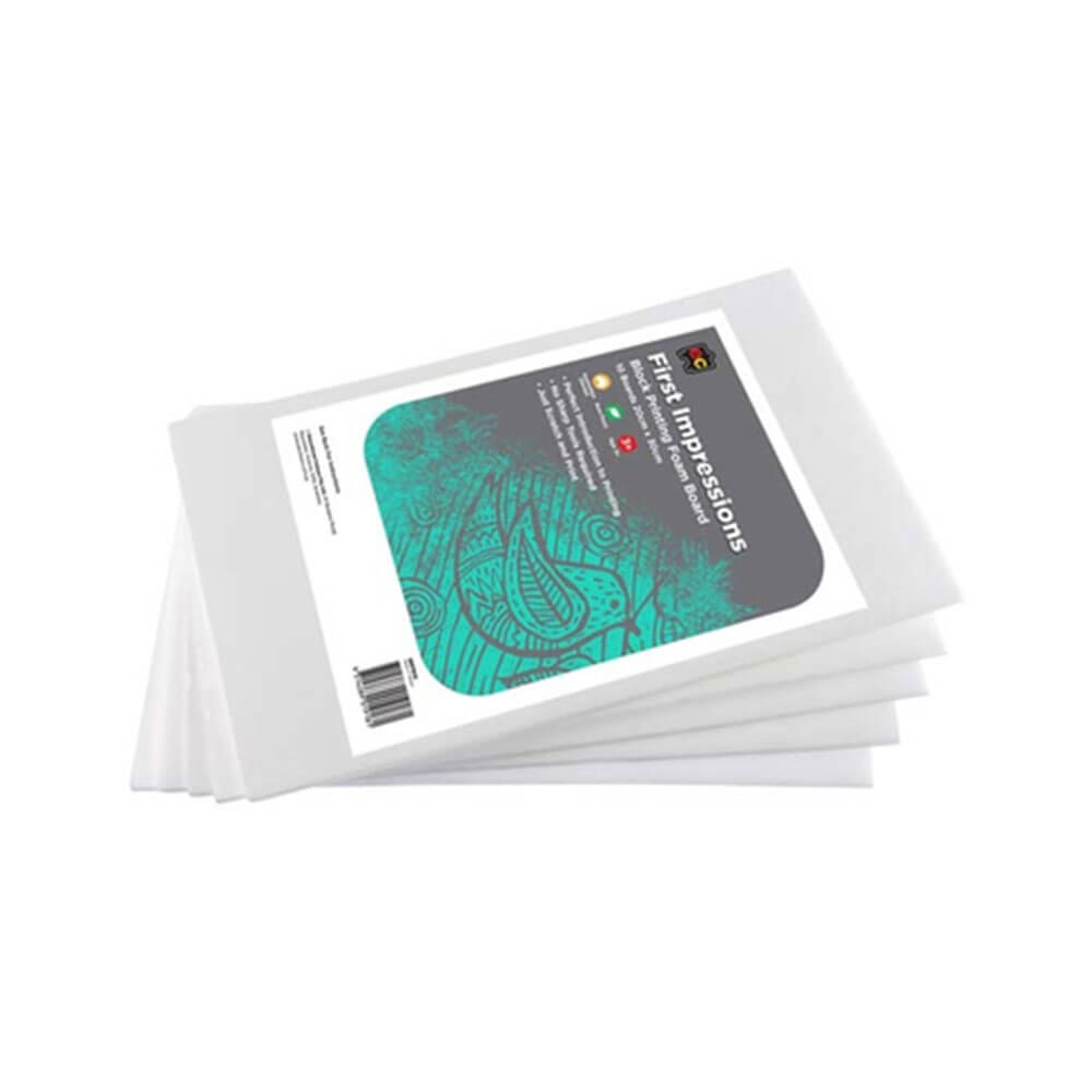 First Impressions Block Printing Foam Board A4 (10 feuilles)