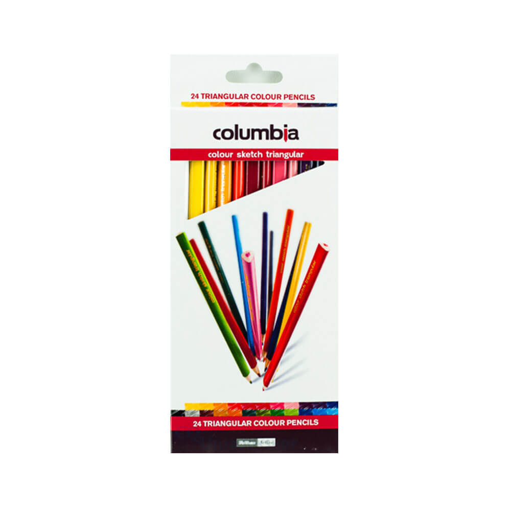 Columbia Color Sketch Triangular Crayons (24pk)