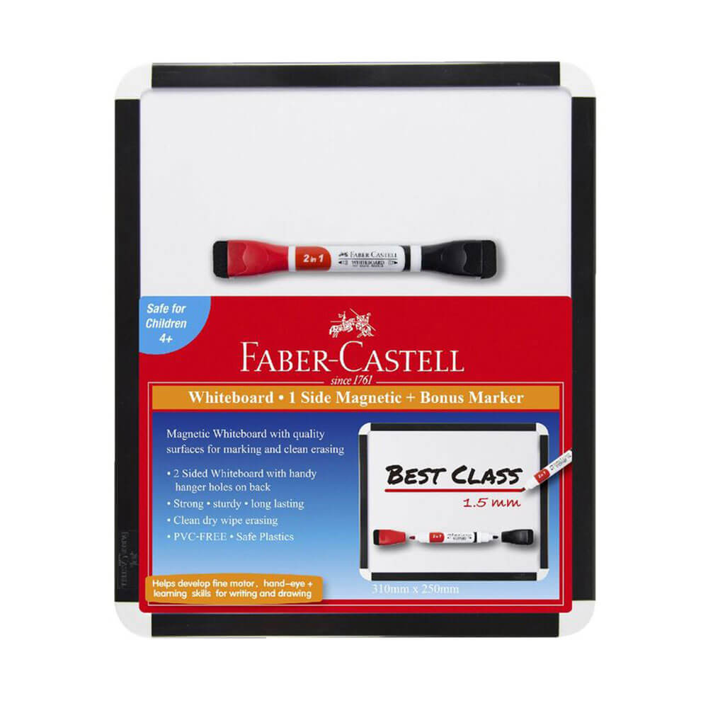 Faber-Castell Magnetic Whiteboard Ensemble avec un seul marqueur A4