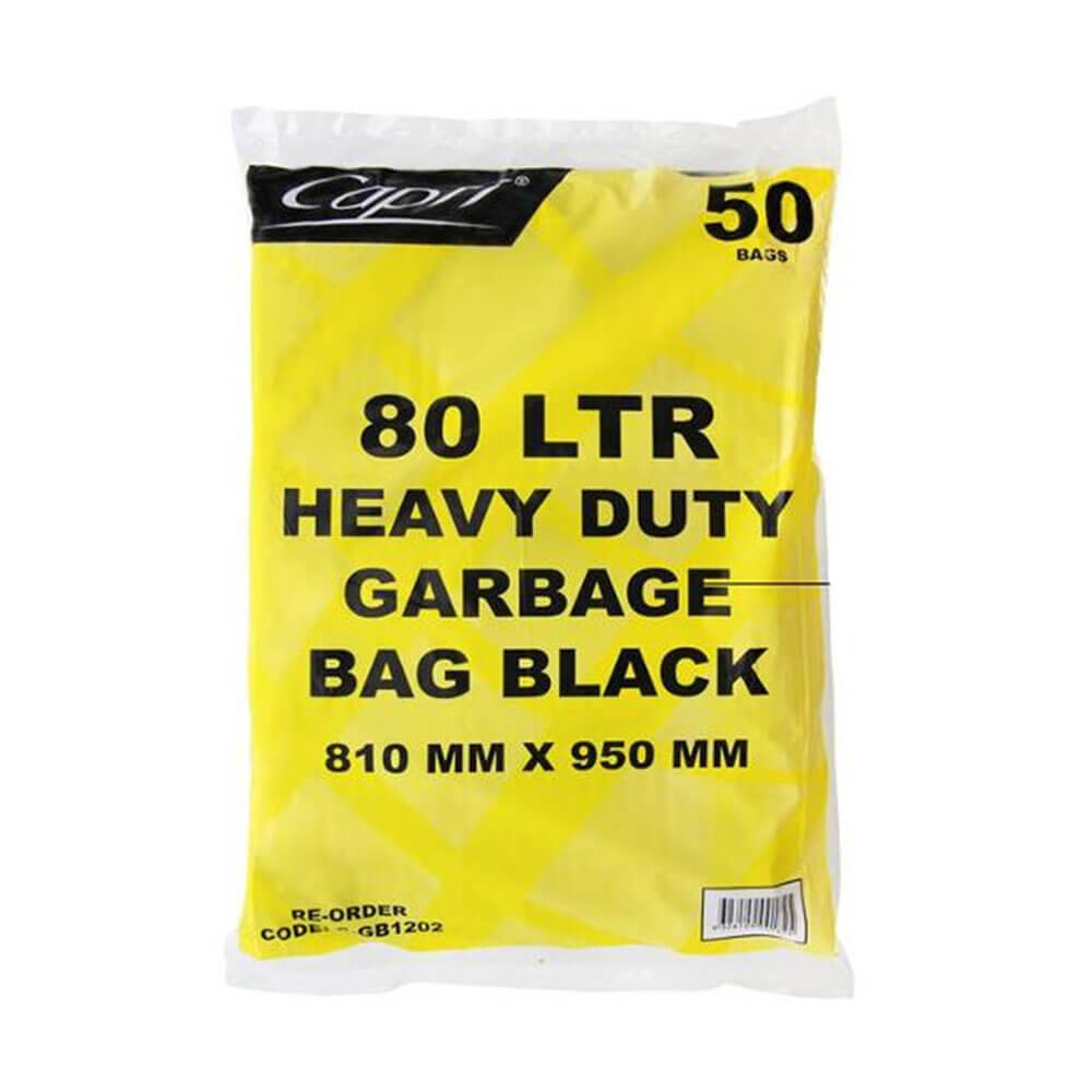 Sac à ordures FPA Noir 80L (50pk)