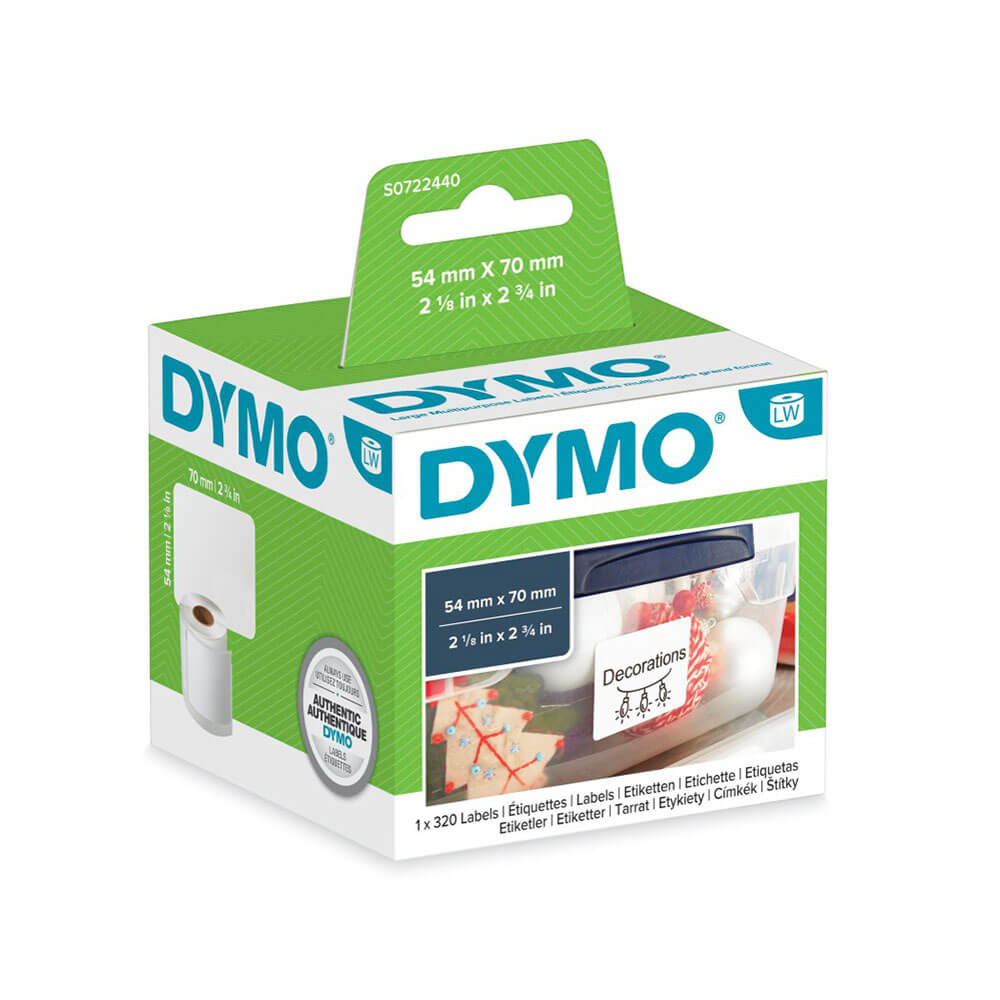 Dymo Labriter Disquette Label Roll White (54x70mm)
