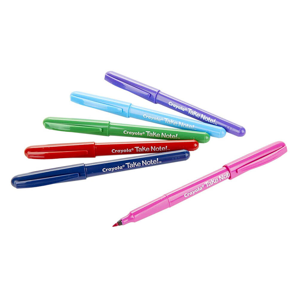 Crayola en prends note! Marqueur lavable en feutre assorti (6pk)