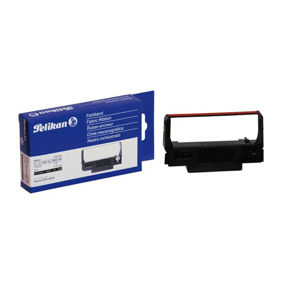 Caisse enregistreuse du ruban Epson Pelikan noir / rouge (ERC-30 / 34/38)