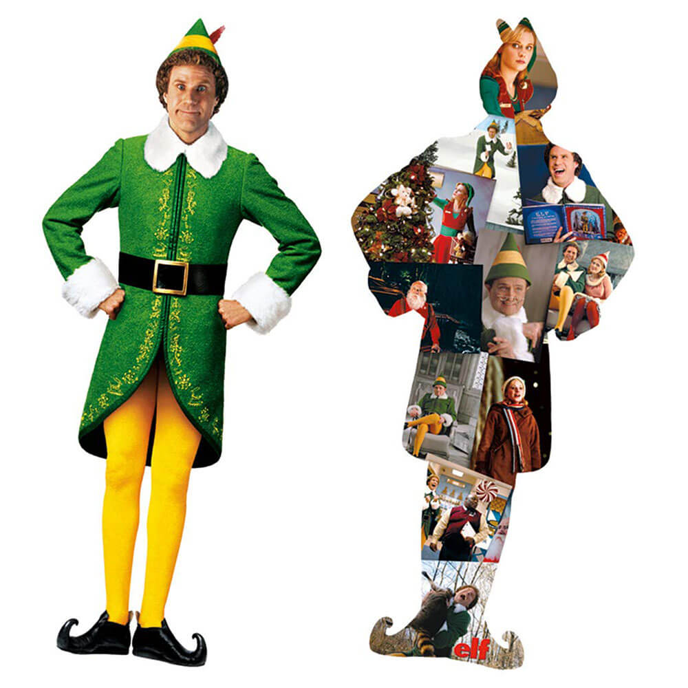 Elf Buddy and Collage double face 600pc Puzzle
