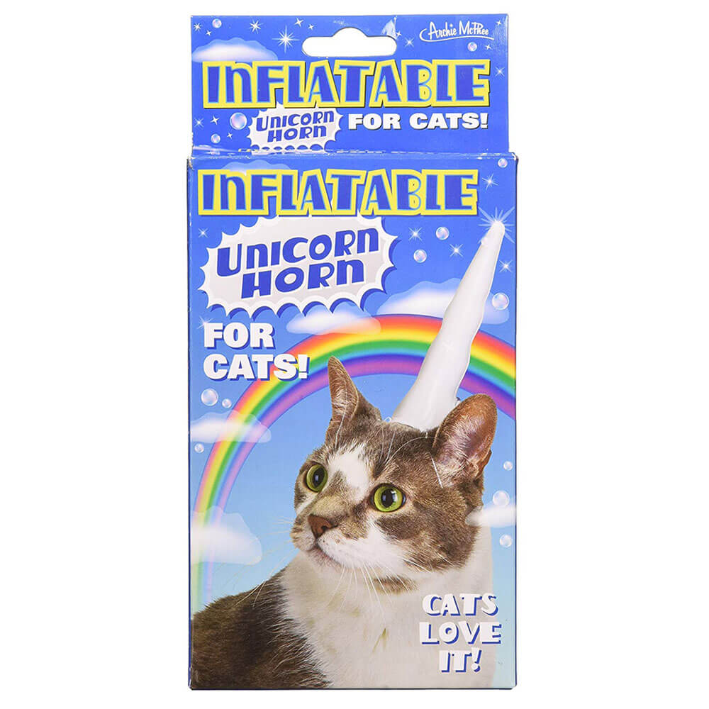 Archie McPhee Unicorn Cat Corne gonflable
