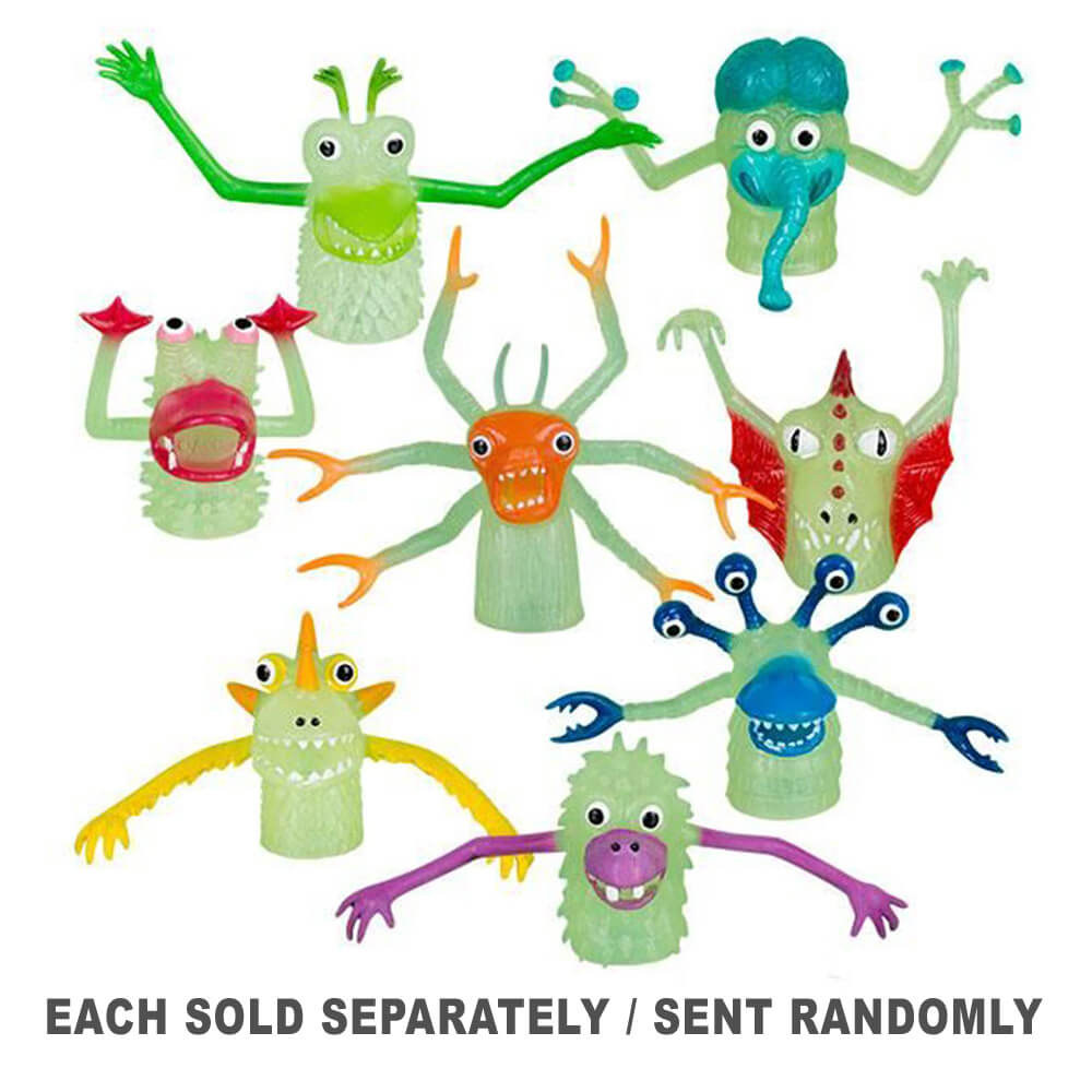 Archie McPhee brille dans la marionnette de doigt monstre noir