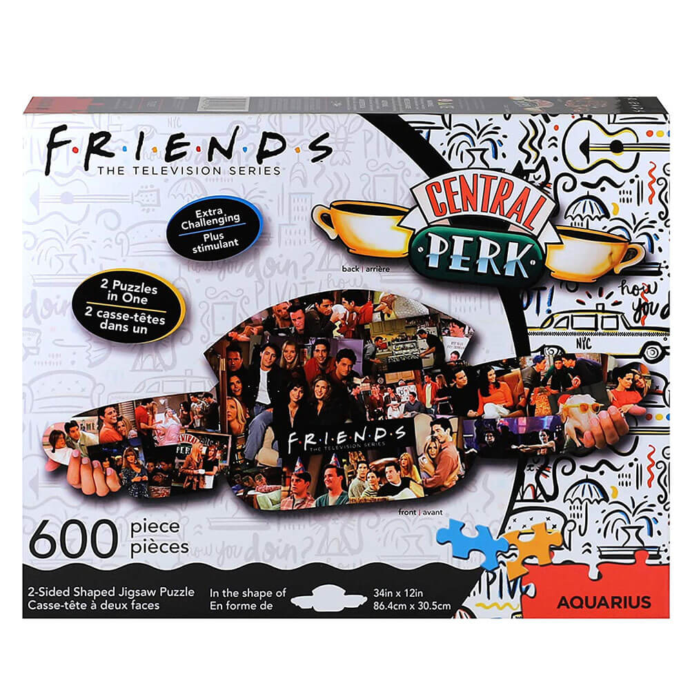 Friends Central Perk & Collage 600pc Puzzle double face