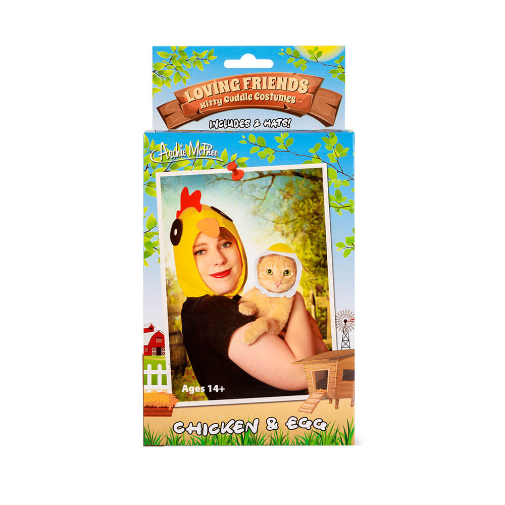 Archie McPhee Kitty Cuddle Costume (poulet et œuf)