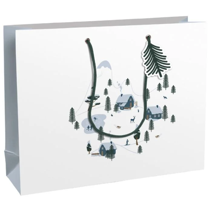 Sac cadeau de Noël - 373 x 118 x 275 mm - Hiver CLAIREFONTAINE