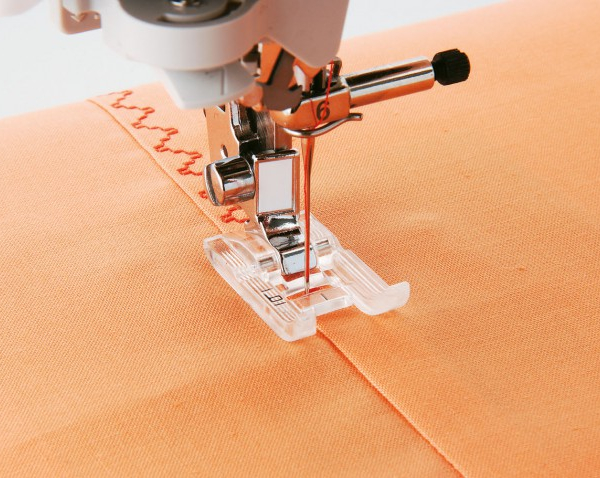 Pied transparent 5/7 mm (canette à plat) Brother